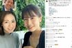 2024年2月に加藤綾子と会ったことを、同じく同期の榎並大二郎アナの写真も載せて報告する椿原慶子アナ（椿原アナのインスタグラムより）