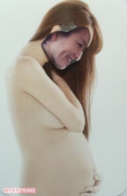 出産のイメージを高めるコラージュ写真