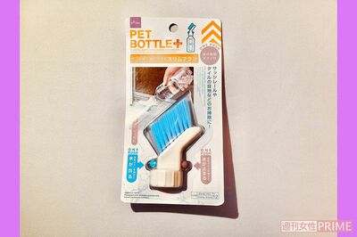 『ペットボトル+スリムブラシ』ちょっとした汚れをきれいにしたいときに役立つ