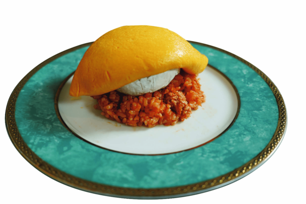 愛知『とろ～り卵のオムライスさん太』カマンベールチーズぱっかーんオムライス￥3100