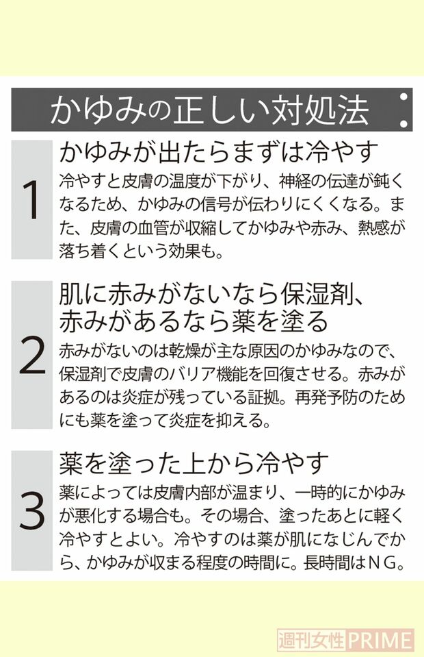 かゆみの正しい対処法