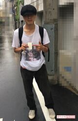 2018年6月初旬、自宅前で週刊女性の直撃に答えた裕太