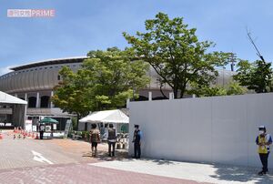 無観客で競技が実施された福島県営あづま球場＝7月21日、福島県福島市　撮影／牧内昇平