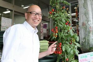 サカタのタネ広報宣伝部長・清水俊英さん「上手に育てれば1株でこんなに収穫できますよ」