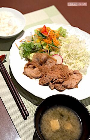 お肉も意識的にとるようにしている（柏木由紀子さん提供）