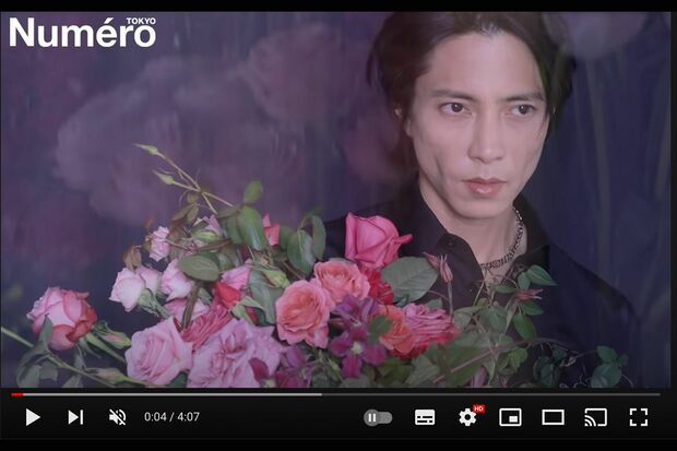3月28日に配信された『Numéro TOKYO』での山下智久（公式YouTubeチャンネルより）