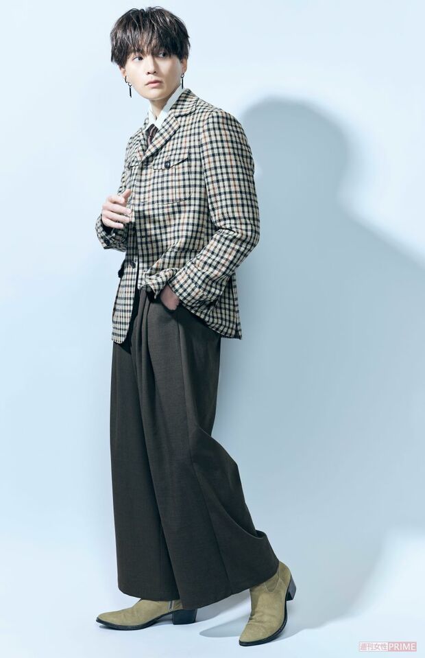 『FANTASTICS』八木勇征　撮影/廣瀬靖士、ヘアメイク/福田翠（Luana）、スタイリング/中瀬拓外