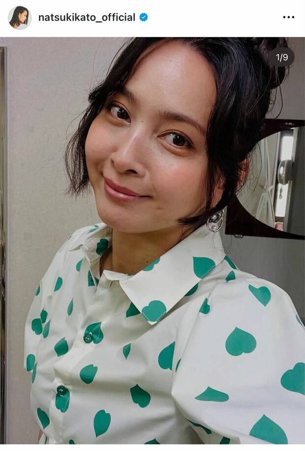 「顔変わった？」と話題になった加藤夏希（本人のインスタグラムより）