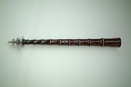 昭和30年代に札幌で実際に使用されていたチャルメラ。西山製麺所蔵