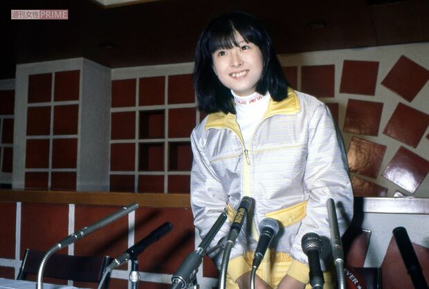 '81年、退院会見を開いた河合奈保子