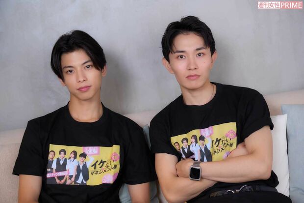 （左から）倉須洸と石津我聞