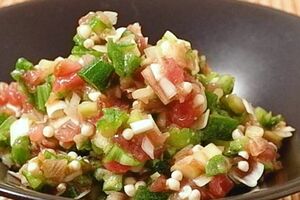 オクラのネギトロなめろう　※料理写真はクラシルより提供