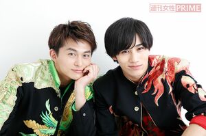 小林豊(BOYSANDMEN)と寺坂頼我(祭nine.)　撮影／森田晃博