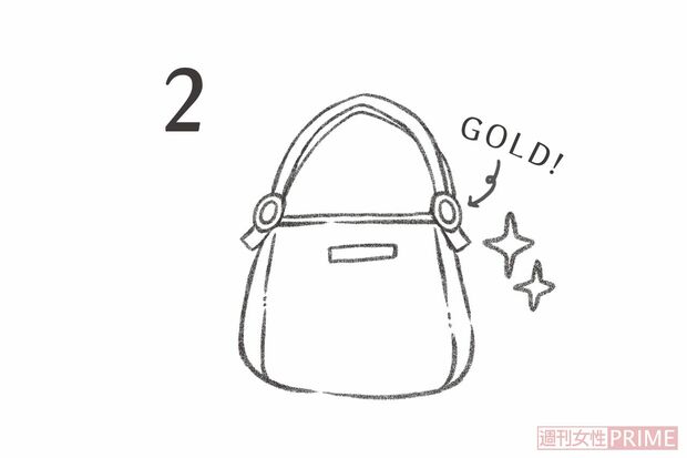 金運引き寄せるゴールドをちりばめて　イラスト／小林萌子