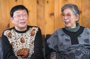 (左から)橋田壽賀子さん、小山内美江子