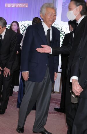 3月18日の「伊集院さんお別れ会」に参列したみのもんたさん。時折、笑顔も浮かべて