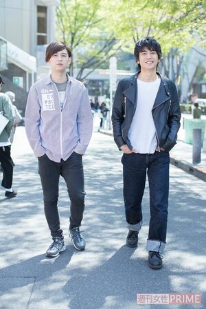 左から柳下大、牧田哲也 撮影/廣瀬靖士