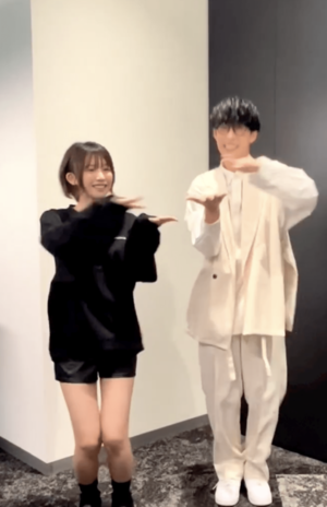 「えなこﾁｬﾝという天使様と踊ってみた」とインスタを更新した大石昌良（公式インスタグラムより）