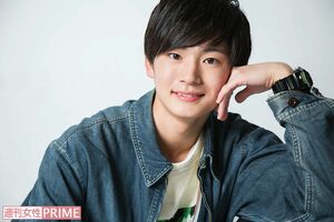 『第29回ジュノン・スーパーボーイ・コンテスト』グランプリの押田岳くん　撮影／大靍 円（昭和基地 ￥50）　ヘアメイク／MAIMI