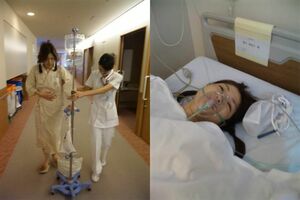 53kgあった体重が35kgになり、免疫力も低下。胃を全摘した翌日から痛みと闘いリハビリを行った