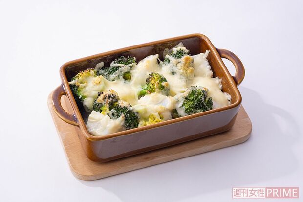 淡泊なイカにチーズのコクが合う！『イカとブロッコリーのマヨチーズ焼き』レシピ・調理／小嶋絵美　スタイリング／大原美穂　撮影／廣瀬靖士