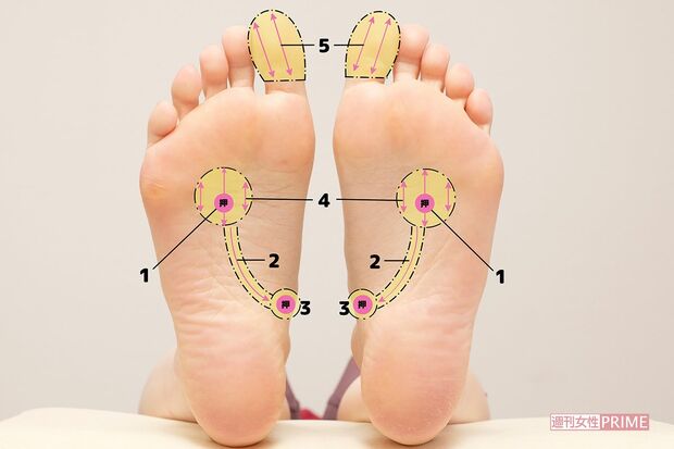 押す位置の全体図　