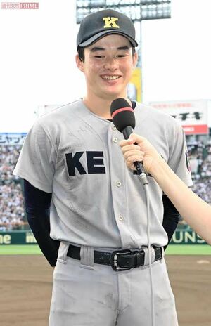 昨年、日焼け止めを使ったことで“美白王子”と呼ばれた慶應義塾高校の丸田湊斗選手