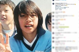 28歳の誕生日に中学生当時の自身の写真も投稿（伊東純也公式インスタグラムより）