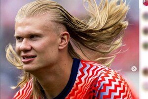 ノルウェー代表のアーリング・ハーランド(本人のインスタグラムより)