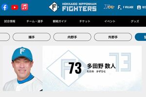 元北海道日本ハムファイターズ、多田野数人氏（チーム公式サイトより、写真はコーチ時代のもの）