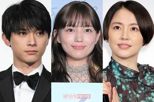 左から吉沢亮、川口春奈、長澤まさみ