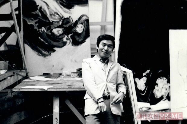 パリの国立美術学校のアトリエにて