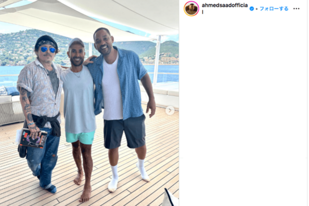 別人級に激変したジョニー・デップ（公式インスタグラムより）