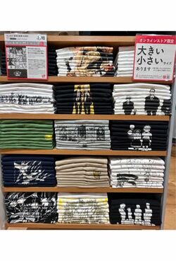 話題になった神ディスプレイ（ユニクロ公式Xより）