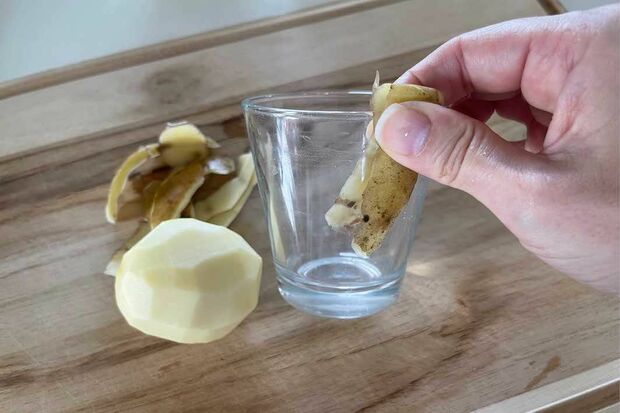 じゃがいもの皮で鏡の曇り止め