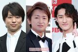 （左から）嵐・櫻井翔、大野智、Snow Man・岩本照