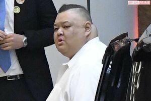 2020年1月、田子ノ浦部屋の千秋楽パーティーでの田子ノ浦親方