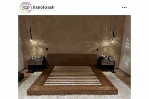 大谷翔平が最近購入したとみられるベッドフレーム（メディナさんのインスタグラムより）