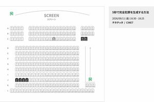 重岡大毅主演映画『5秒で完全犯罪を生成する方法』の舞台挨拶が行われた神奈川の映画館でも通常回は前日夜の段階で予約がゼロだった(公式サイトより)