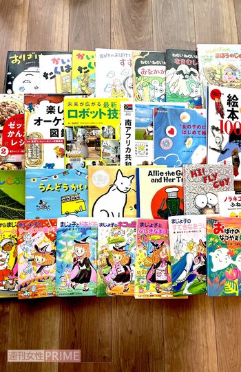 本を読む習慣をつけるため、オンラインの読書教育サービス「ヨンデミー」を利用。読んだ文字数をカウントしたり、読んだ本が記録されたりと、本好きになる仕掛けがいろいろ。図書館を利用し、今では1~2週間で15冊程度読むのが習慣に