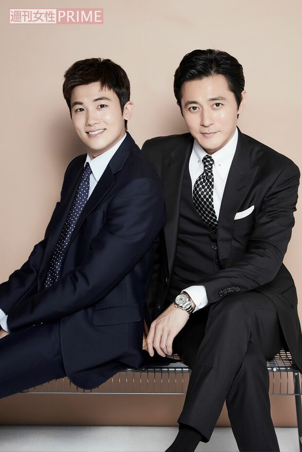 パク・ヒョンシク(左)、チャン・ドンゴン(右)　撮影／キム・ジヒョン