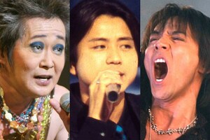 左から忌野清志郎さん、藤井フミヤ、氷室京介