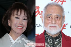 （左から）朝丘雪路さん、津川雅彦さん