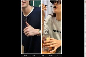 拡散されている、川口春奈と板倉滉のお揃いの指輪(Xより)