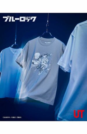 大人気漫画『ブルーロック』とのユニクロのコラボTシャツ(公式Xより)