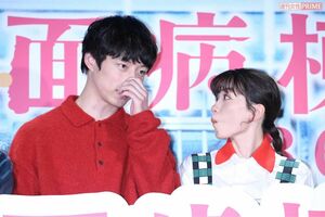 映画『仮面病棟』スペシャルイベントに出席した坂口健太郎と永野芽郁(2020年1月16日、『週刊女性』写真班撮影)