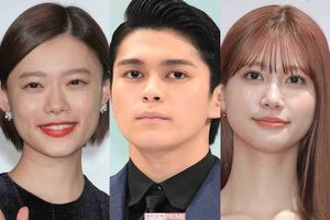 左から杉咲花、眞栄田郷敦、生見愛瑠