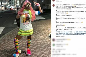 ヤマンバメイクでの仕事もこなす「あぢゃ」（公式インスタグラムより）