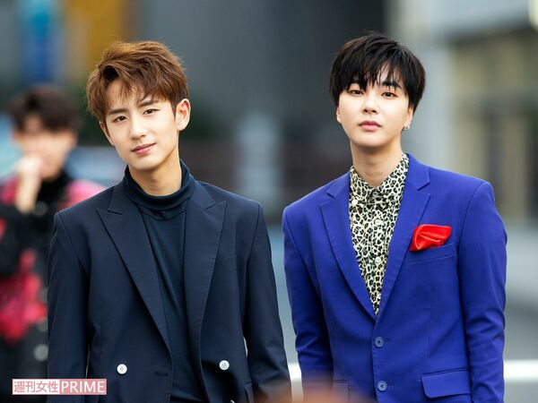 ミヌ（左）とジョンミン