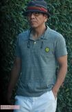 オシャレ着で我が子の運動会にやってきた、くりぃむしちゅーの上田晋也('18年10月)